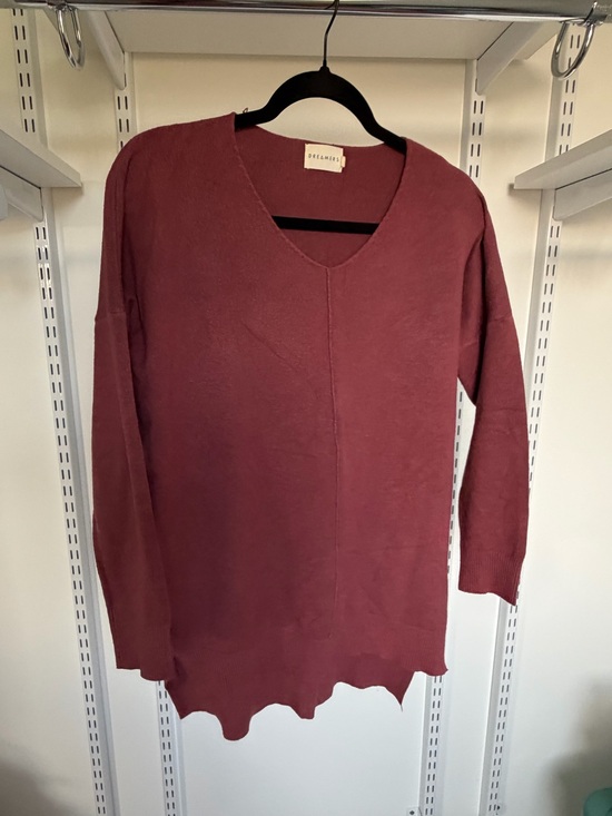 Dreamers Sweaters - Dreamers oversized v-neck women’s sweater
